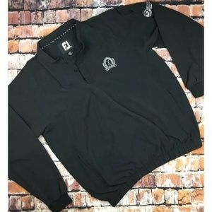 FootJoy Mens 1/4 Button Jacket Golf Windbreaker L